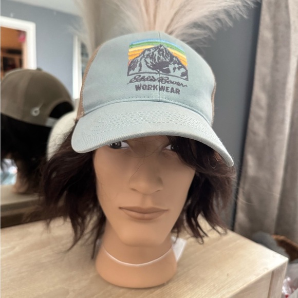 Eddie Bauer Blue and Tan Workwear Hat - Picture 1 of 5